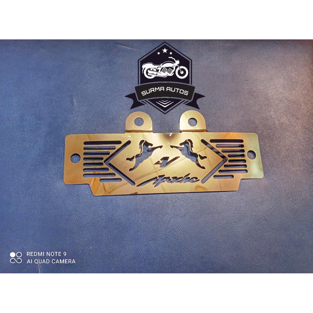 Picture of Apache RTR 4V Motorcycle Radiator Cover Golden Color