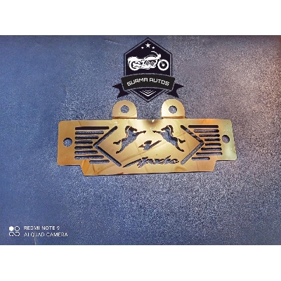 Picture of Apache RTR 4V Motorcycle Radiator Cover Golden Color