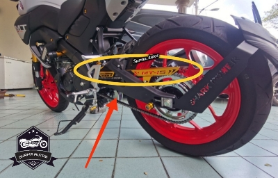 Picture of CAC Aluminium Chain Cover Trim Panel Protective Cover For Yamaha MT15 Motorcycle