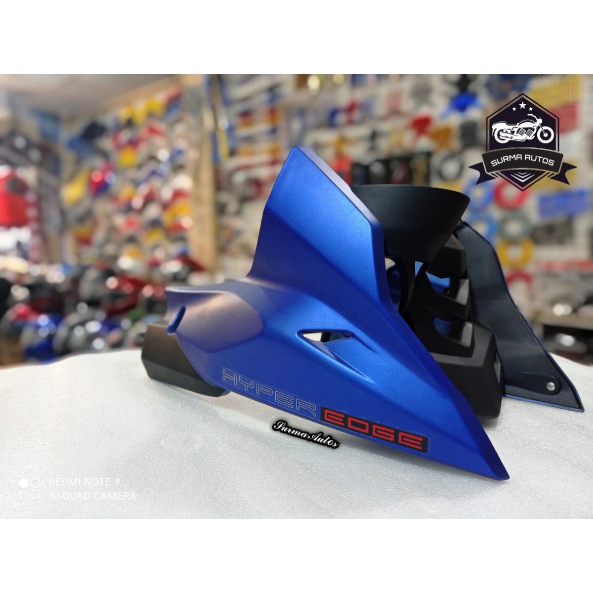 Picture of RTR + Gixxer + FZ-S Motorcycle Engine Guard Full Set ( Matt Blue )