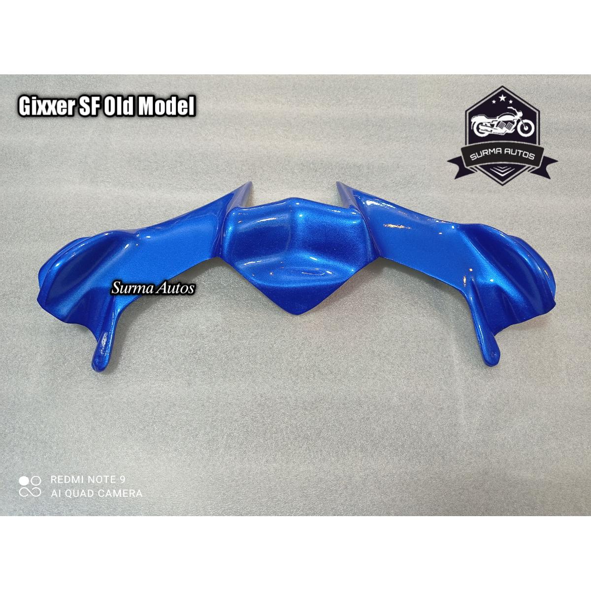 Picture of Motorcycle Front Winglet For Gixxer SF Old Model (Blue)