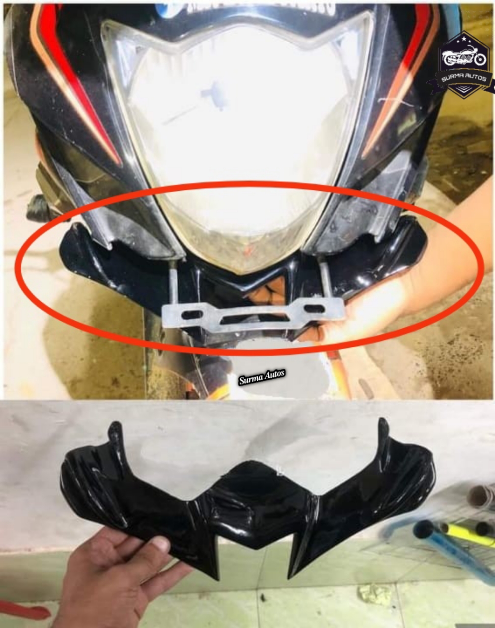 Picture of Motorcycle Front Winglet For Gixxer SF Old Model (Black)