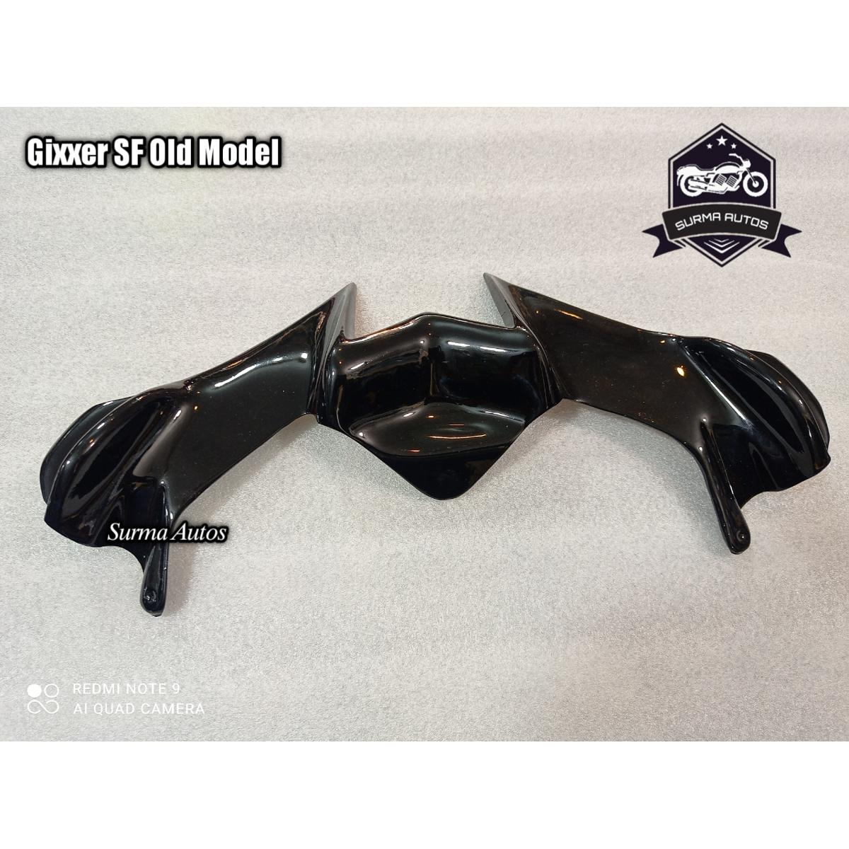 Picture of Motorcycle Front Winglet For Gixxer SF Old Model (Black)