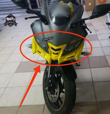 Picture of Motorcycle Front Winglet For YAMAHA R15 V3 Long New Winglet (Yellow)