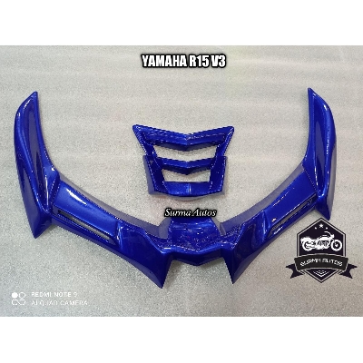 Picture of Motorcycle Front Winglet For YAMAHA R15 V3 Long New Winglet (Blue)