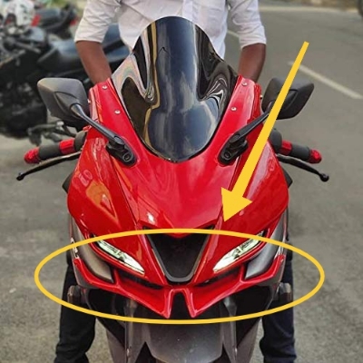 Picture of Motorcycle Front Winglet For YAMAHA R15 V3 Long Winglet (Red)