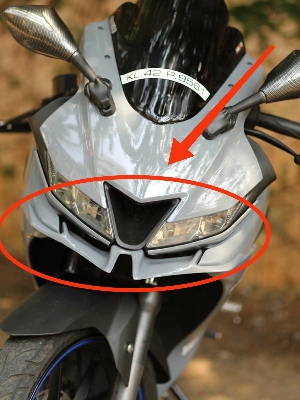 Picture of Motorcycle Front Winglet For YAMAHA R15 V3 Long Winglet