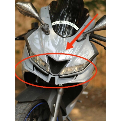 Picture of Motorcycle Front Winglet For YAMAHA R15 V3 Long Winglet (Silver)