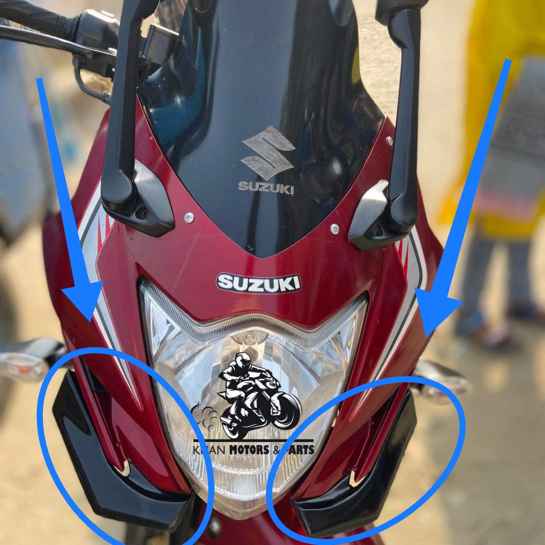 Picture of Motorcycle Front Winglet For Gixxer SF Old Model (Black)