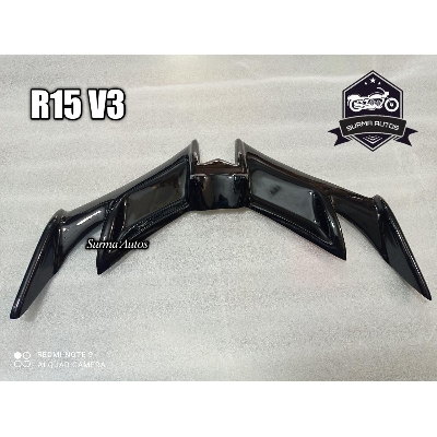 Picture of Motorcycle Front Winglet For YAMAHA R15 V3 Long New Winglet (Black)