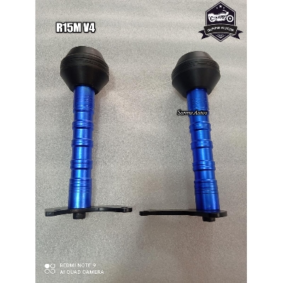 Picture of Motorcycle Frame Crash Pads Engine Case Sliders Protector By YAMAHA R15M / V4 Accessories ( BLUE COLOR)