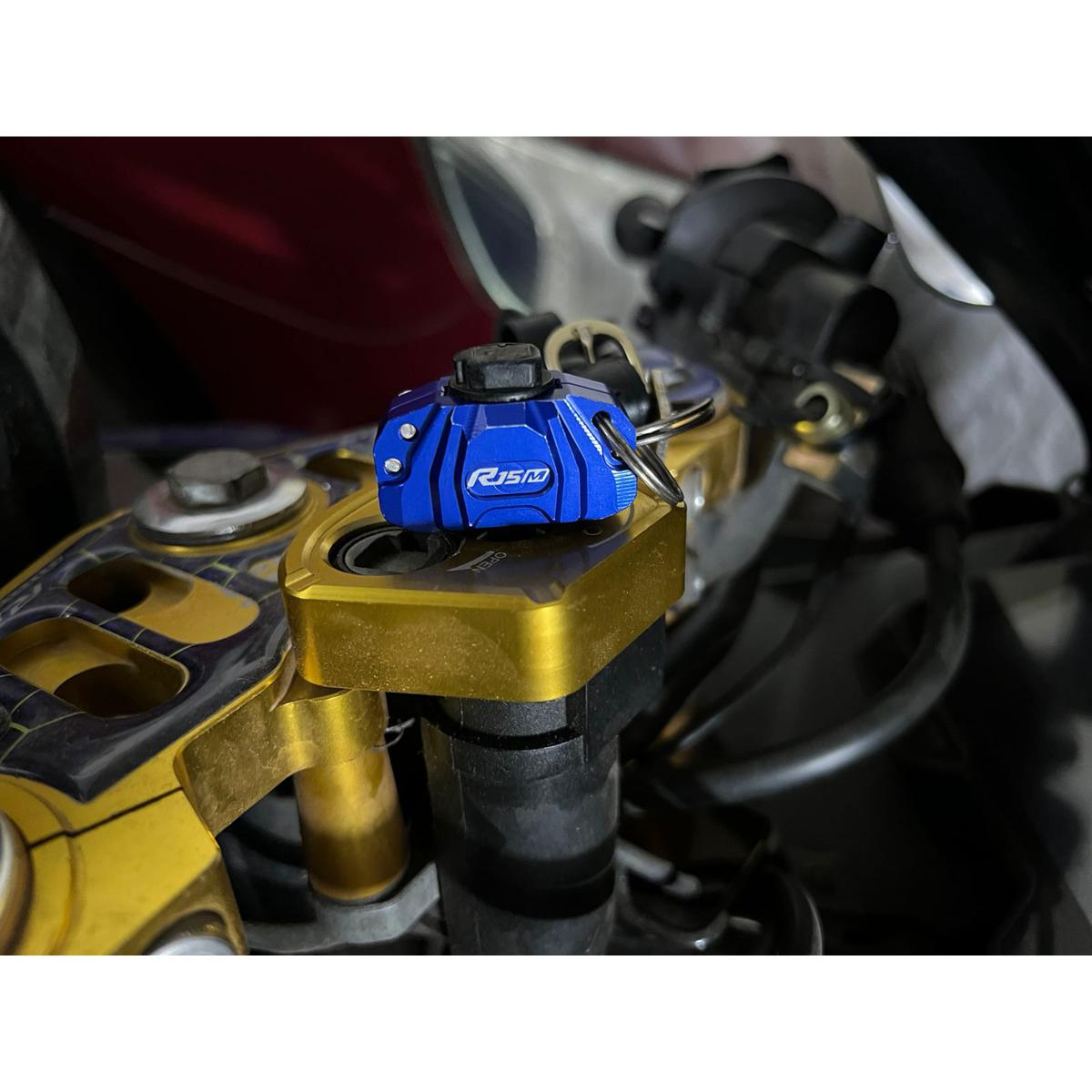 Picture of YAMAHA R15M V4 Indonesian Motorcycle Key Cover BLUE COLOR