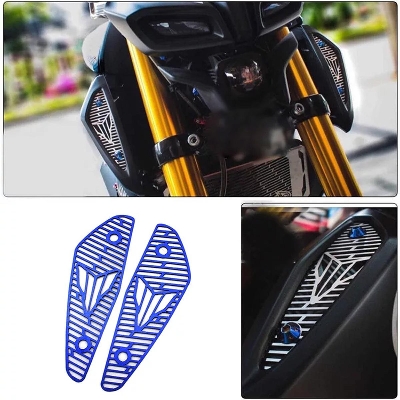 Picture of Yamaha MT-15 MT15 MT 15 2018 2019 2020 SEMSPEED Motorcycle Accessories CNC Aluminum Air Intake Filter Cover Guard Protection (BLUE COLOR)