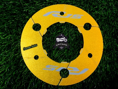 Picture of Motorcycle Rear Sprocket Cover Aluminum Rear Wheel Transmission Pulley Gear Decoration for YAMAHA R15 V3 ( Gold Color )