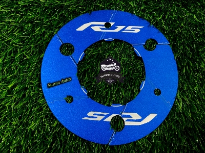 Picture of Motorcycle Rear Sprocket Cover Aluminum Rear Wheel Transmission Pulley Gear Decoration for YAMAHA R15 V3 ( Blue Color )