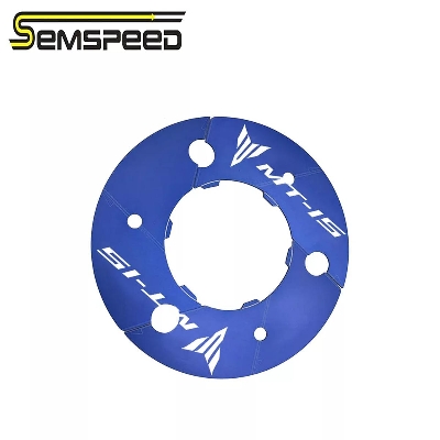 Picture of Motorcycle Rear Sprocket Cover Aluminum Rear Wheel Transmission Pulley Gear Decoration for YAMAHA MT15 ( Blue Color )