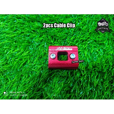 Picture of 2pcs {MJ Racing Brand} Motorcycle Cable Clip For R15 ( Red Color )