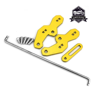 Picture of Motorcycle Modified Accessories CNC Aluminum Pedal Back Raise Shift Foot Pad Bracket Cover For YAMAHA R15 V3 ( Gold Color )