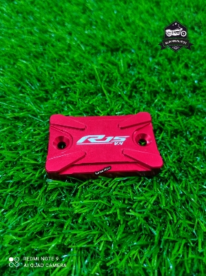 Picture of Motorcycle CNC Aluminum Rear Brake Fluid Reservoir Cap Cover For YAMAHA R15M V4 Indian ( Red Color )
