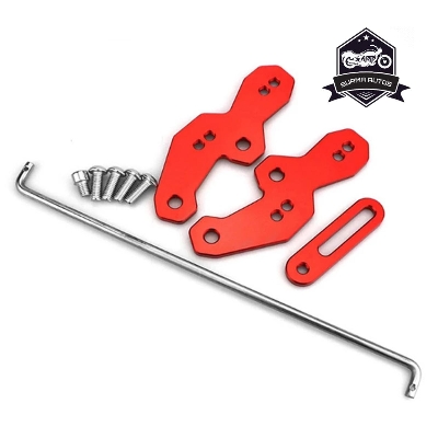 Picture of Motorcycle Modified Accessories CNC Aluminum Pedal Back Raise Shift Foot Pad Bracket Cover For YAMAHA R15 V3 ( Red Color )