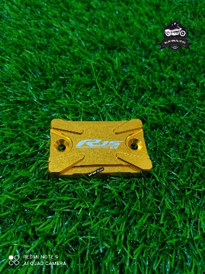 Picture of Motorcycle CNC Aluminum Rear Brake Fluid Reservoir Cap Cover For YAMAHA R15M V4 Indian ( Gold Color )