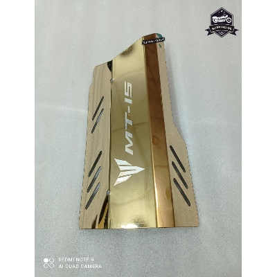 Picture of YAMAHA MT15 Motorcycle Silencer Cover Golden Color
