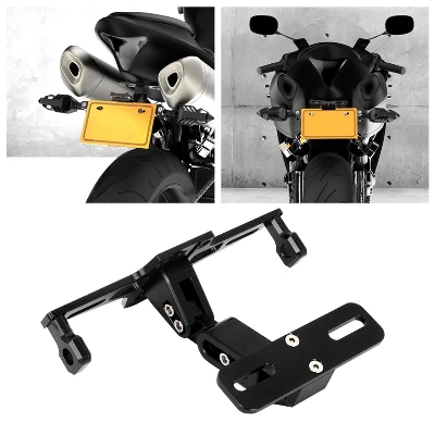 Picture of Motorcycle Universal Adjustable Fender Eliminator Tail Tidy Rear License Plate Holder ( Black Color )