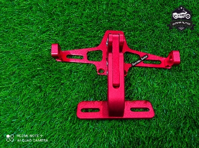 Picture of Motorcycle Universal Adjustable Fender Eliminator Tail Tidy Rear License Plate Holder ( Red Color )