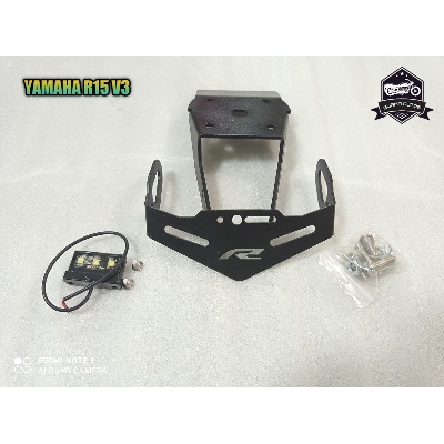Picture of R15 V3 Motorcylce Tail Tidy Fender Eliminator License Plate Bracket Mount Accessories FOR YAMAHA R15 V3 ( Black Color )