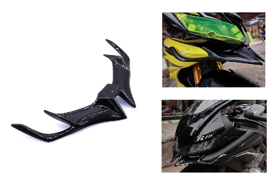 Picture of Motorcycle Front Winglet For YAMAHA R15 V3 Long Winglet (Black)
