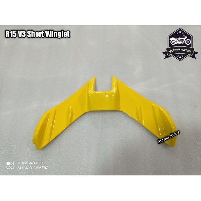 Picture of Motorcycle Front Winglet For YAMAHA R15 V3 Mini New Winglet (Yellow)