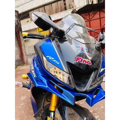 Picture of Motorcycle Front Winglet For YAMAHA R15 V3 New Long Winglet (BLUE)