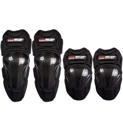 Picture of Pro Biker V3 Carbon Fiber Outdoor Racing Knee and Elbow Guard-4 PCS