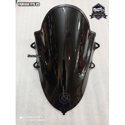 Picture of Motorcycle Windshield Windscreen Compatible for YAMAHA R15 V3 (Black)