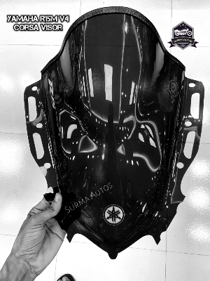 Picture of Motorcycle Windshield Windscreen Compatible for YAMAHA R15M V4 (Smoke Black)