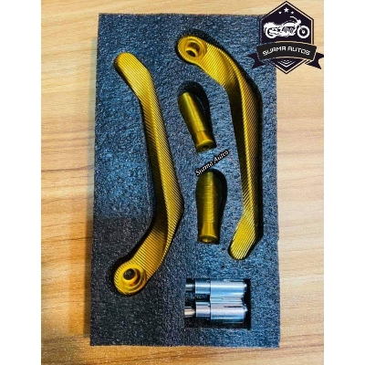 Picture of 1 Pair 7/8" 22mm Universal Motorcycle Brake Clutch Lever Guard Protectors Aluminum Alloy