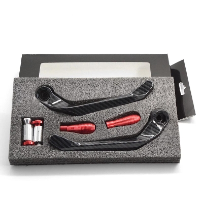 Picture of 1 Pair 7/8" 22mm Universal Motorcycle Brake Clutch Carbon Lever Guard Protectors