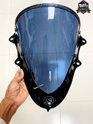 Picture of Motorcycle Windshield Windscreen Compatible for YAMAHA R15 V3 Black Color