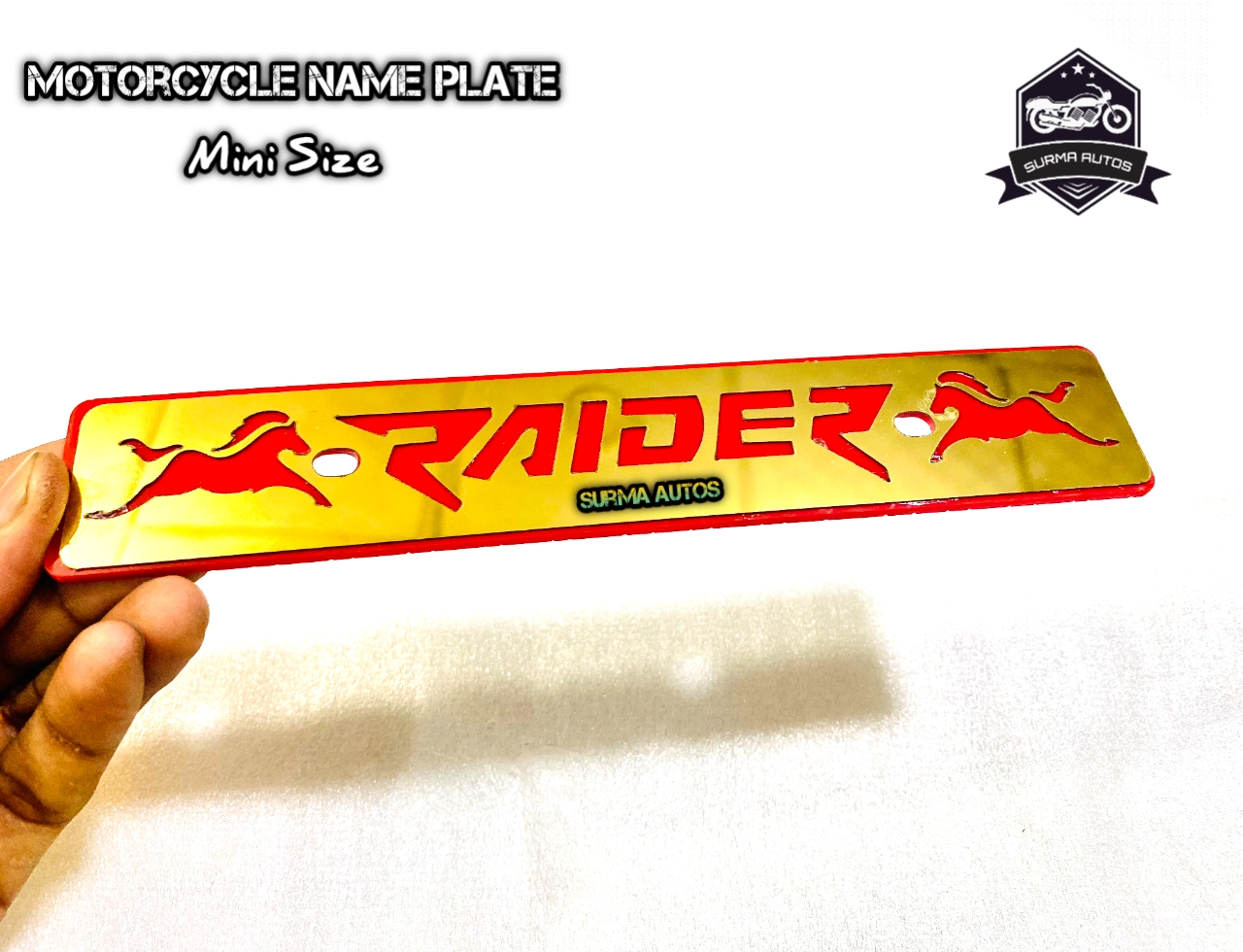 Picture of Rider Motorcycle Name Plate - Bike Stickers