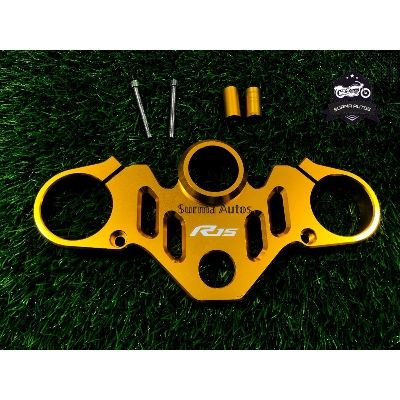 Picture of Motorcycle Accessories Top Triple Clamp Upper Fork Holder Panel Protection Link Plate For YAMAHA R15M V4 indian