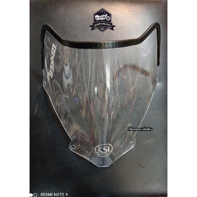 Picture of Motorcycle Windshield Windscreen Visor Compatible for Gixxer SF Old Model Rubber System New Design