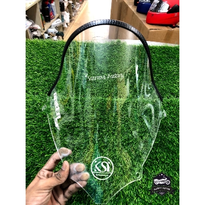 Picture of Motorcycle Windshield Windscreen Visor Compatible for Gixxer SF Old Model Rubber System