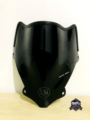 Picture of Motorcycle Windshield Windscreen Visor Compatible for Gixxer SF Old Model Rubber System New Design