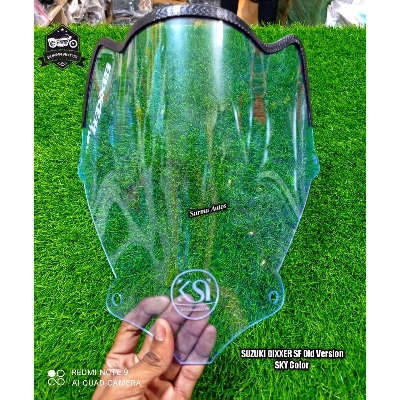 Picture of Motorcycle Windshield Windscreen Visor Compatible for Gixxer SF Old Model Rubber System New Design
