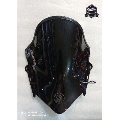 Picture of Motorcycle Windshield Windscreen Visor Compatible for Gixxer SF New Version Rubber System KSI