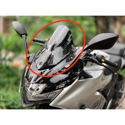 Picture of Motorcycle Windshield Windscreen Visor Compatible for Gixxer SF New Version