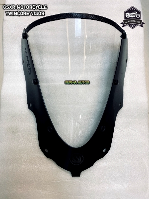Picture of Motorcycle Twin Core Windshield Windscreen Visor Compatible for GSXR GSX-R