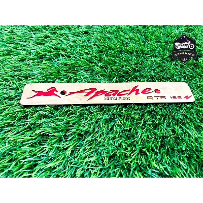 Picture of Apache RTR 160 4V Motorcycle New Design Name Plate Metal Gold