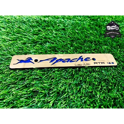 Picture of Apache RTR 160 Motorcycle New Design Name Plate Metal Gold