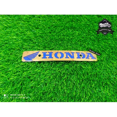 Picture of Honda Motorcycle New Design Name Plate Metal Gold